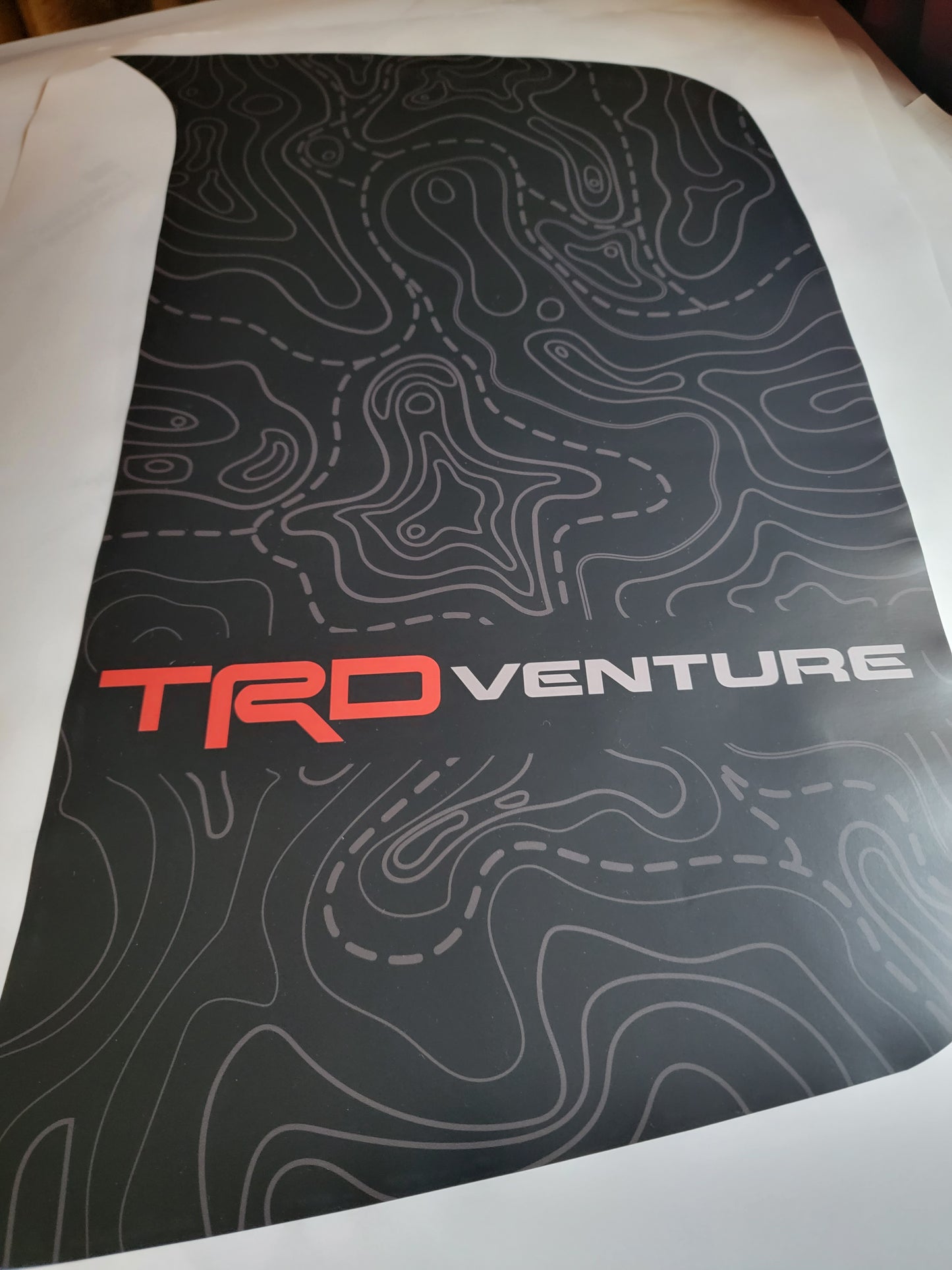 Toyota 4runner 5th Gen 2010-2024 TRD Venture Topographic Hood scoop Anti-Glare Decal
