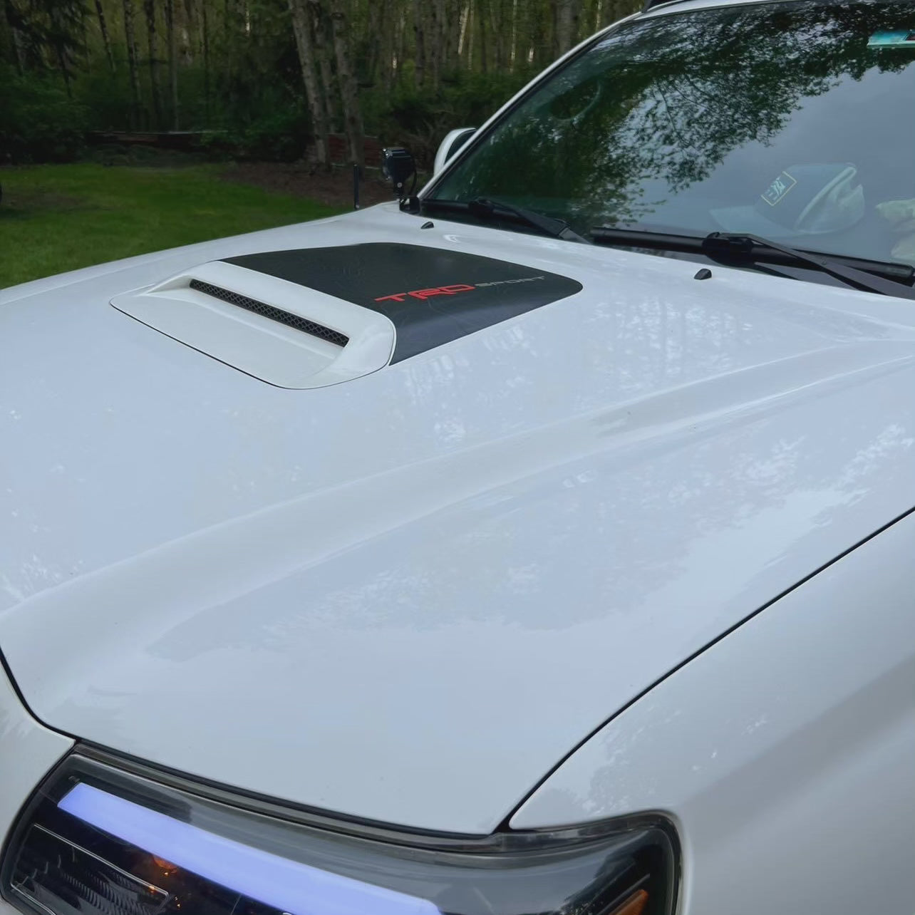 YodaVinyl 2012-2015 Toyota Tacoma Topographical Hood Scoop Decal with TRD Sport lettering