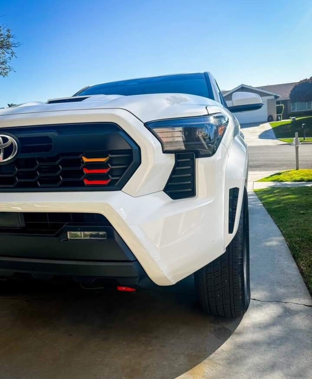 2024 + Toyota Tacoma TRD Grille Decal and Heritage Decal Stripes