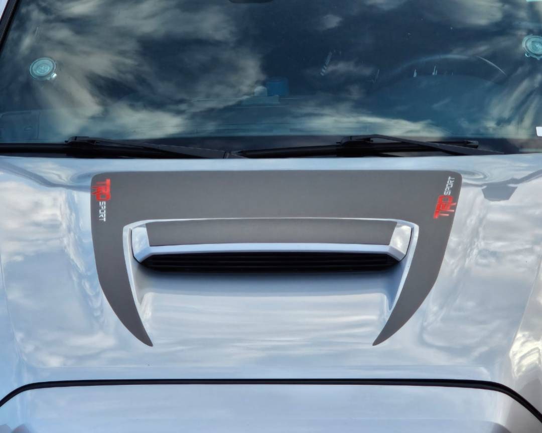 Roush Style Hood Scoop Decal Stickers - 2-Piece Set, High-Quality Vinyl, Easy To Apply