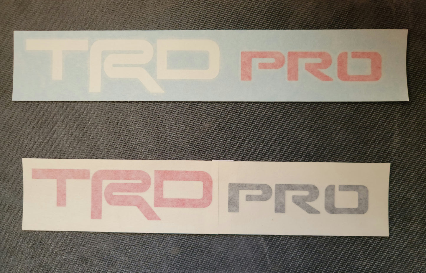 YodaVinyl Decal lettering for 5th Gen 4Runner , Tacoma ( TRD , TRD Off-Road , TRD Pro )