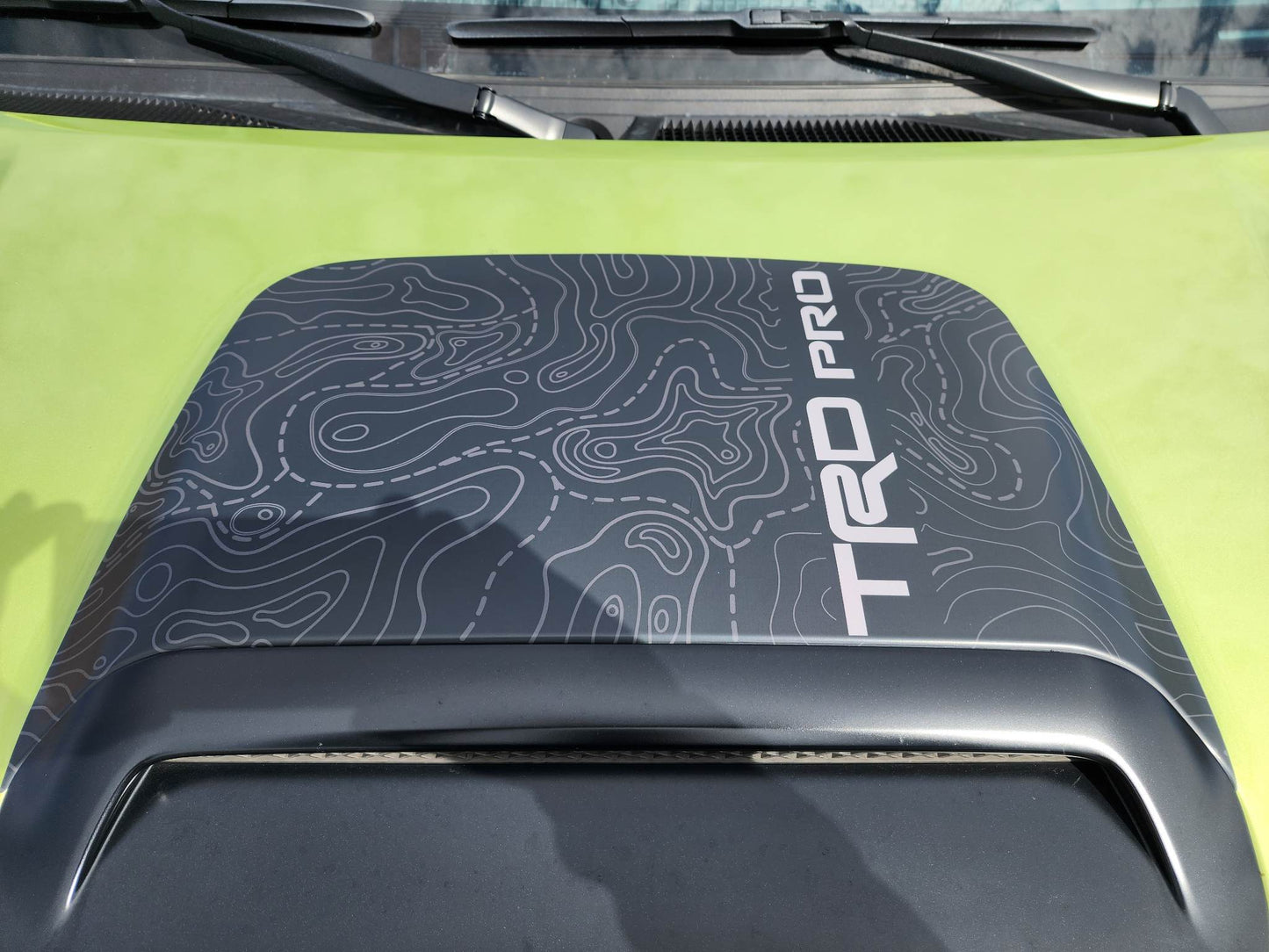 Toyota 4Runner TRD PRO Anti-Glare Topographical Hood Scoop Decal
