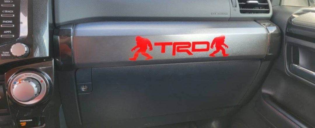 TRD Bigfoot / Sasquatch Decal for 4Runner , Tacoma , Tundra , Rav4