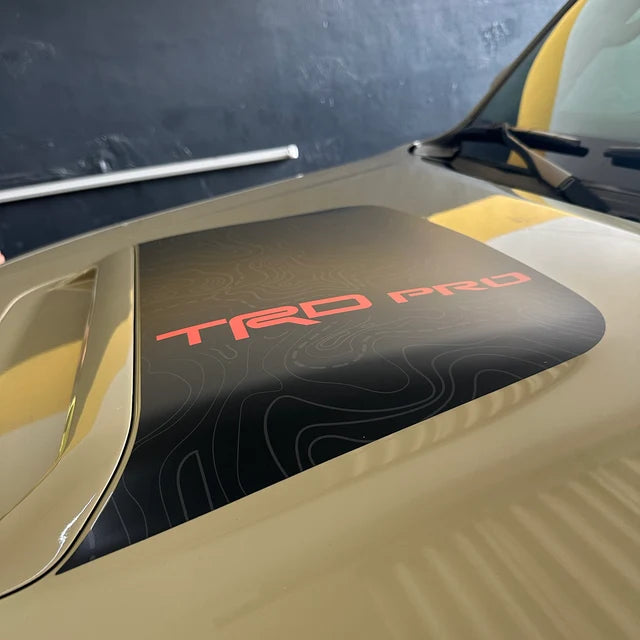 Toyota 4Runner TRD PRO Anti-Glare Topographical Hood Scoop Decal