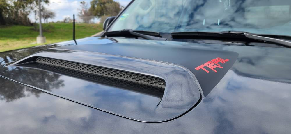 YodaVinyl Toyota 4Runner 5th Gen Hood Scoop Decal with Trail lettering