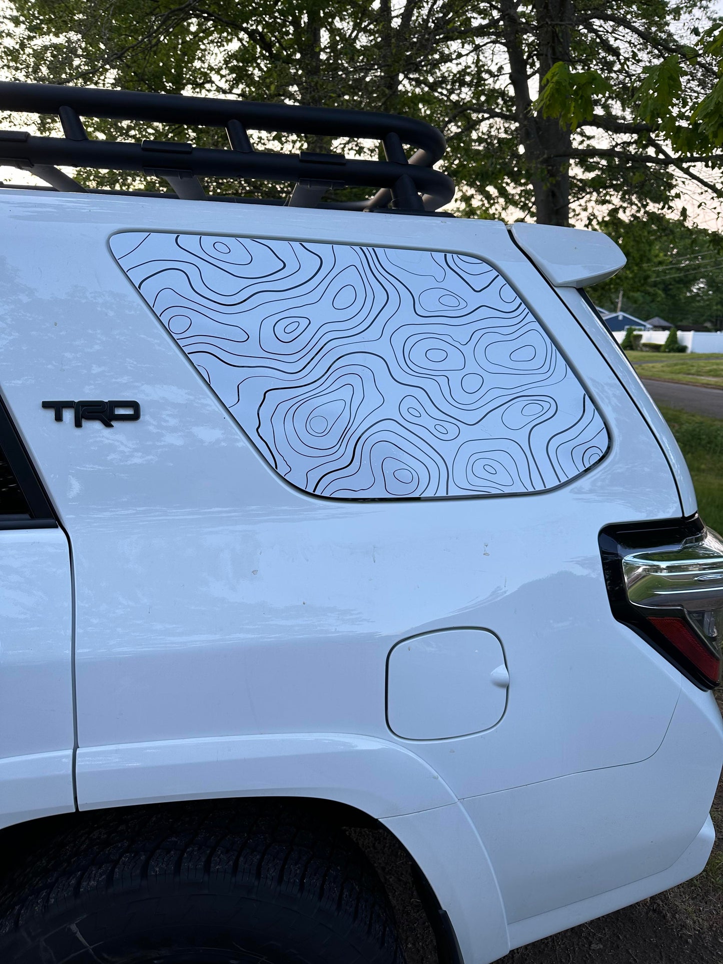 YodaVinyl's Topographic Rear Window Decal for 2010-2023 Toyota 4Runner