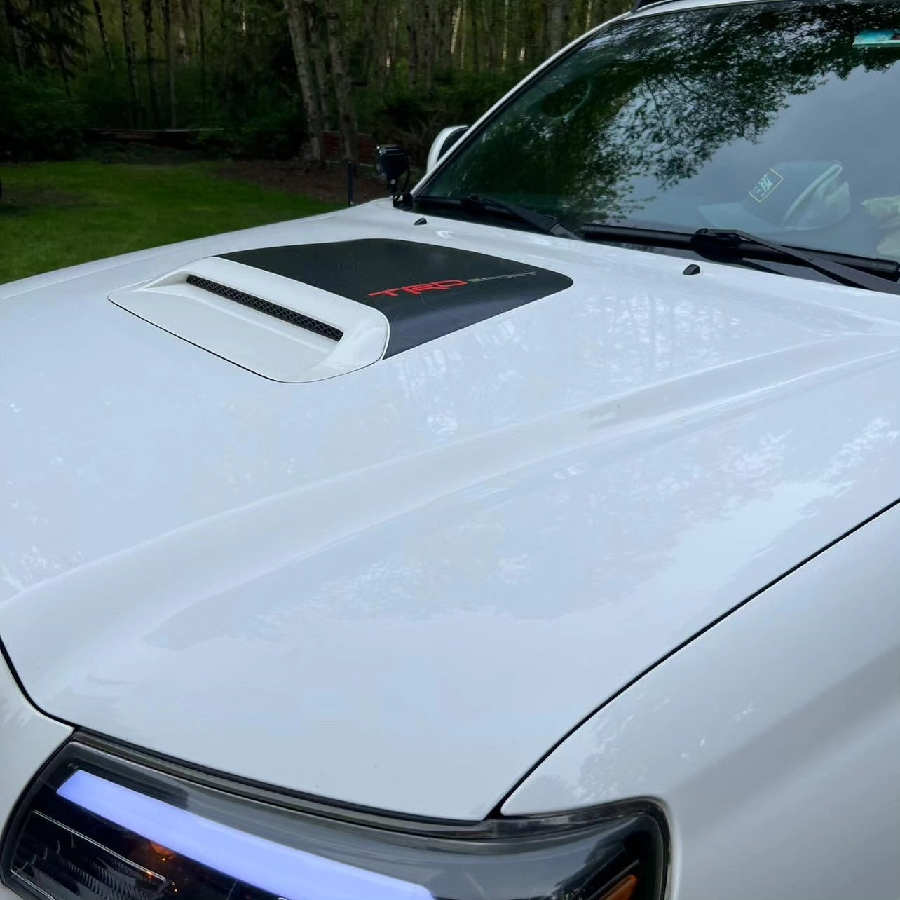 YodaVinyl 2010-2024 Toyota 4Runner Topographical Hood Scoop Decal with TRD Sport lettering