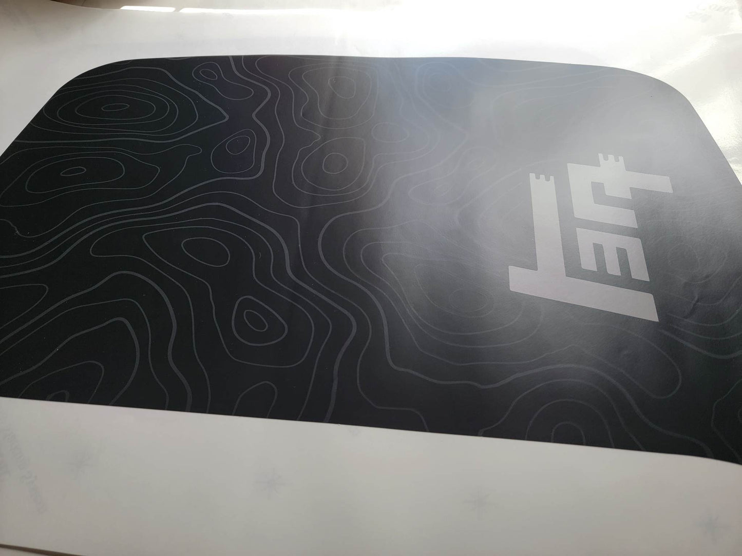 YodaVinyl's  2010-2023 Toyota 4Runner Topographical Hood Scoop Decal With TEQ Lettering