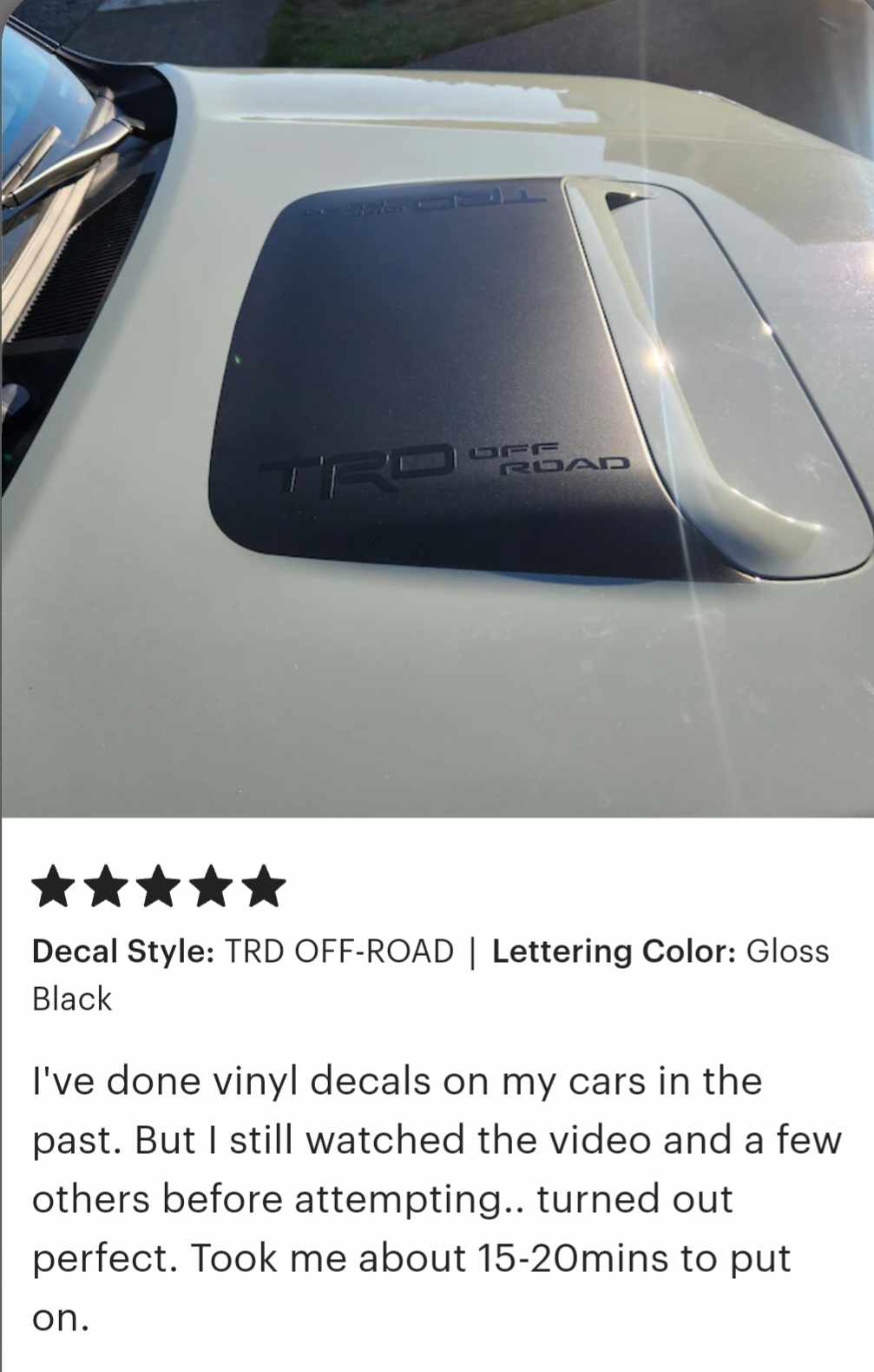 Yodavinyl Toyota 4Runner 5th Gen Hood Scoop Decal with TRD Off-Road ...
