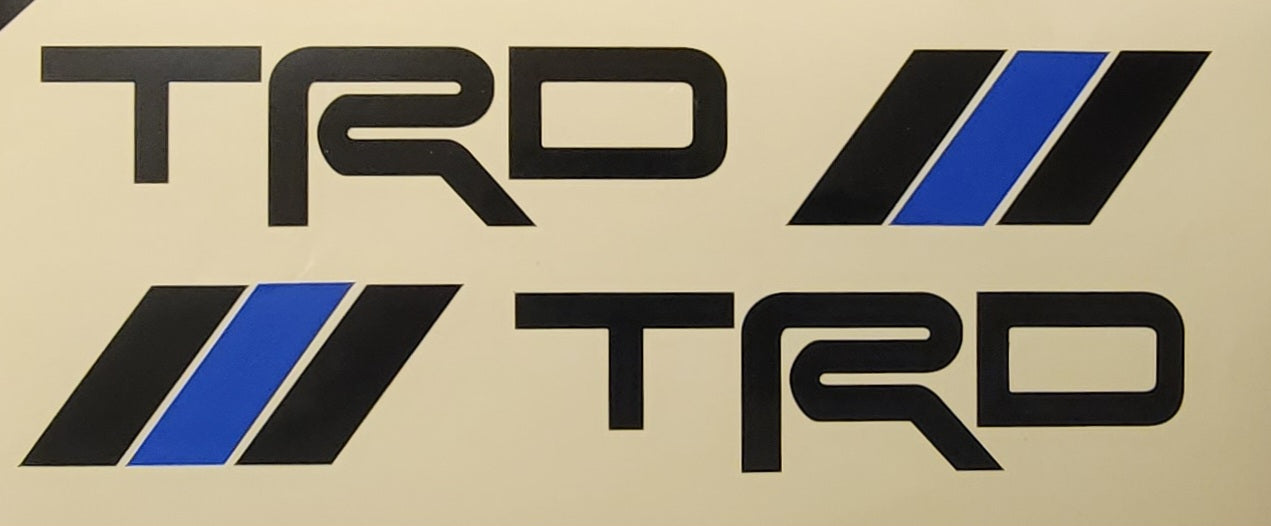 YodaVinyl's "Support the Blue" Heritage Style Vinyl Decal with TRD Lettering