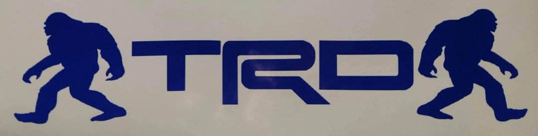 TRD Bigfoot / Sasquatch Decal for 4Runner , Tacoma , Tundra , Rav4