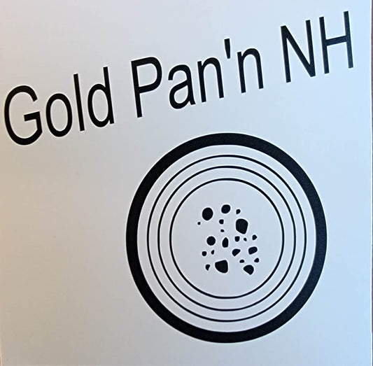 Steecal's "Gold Pan'n NH" Vinyl Decal (3.55" x 3.75" in)