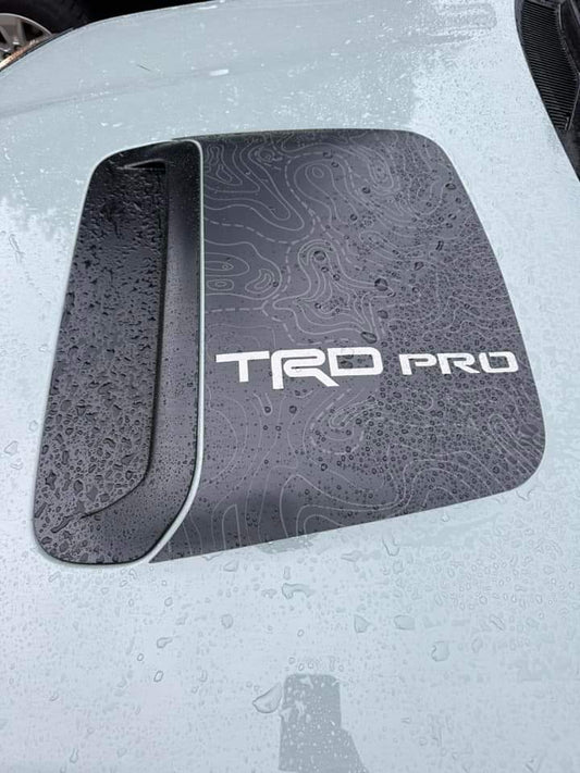 Toyota 4Runner TRD PRO Anti-Glare Topographical Hood Scoop Decal